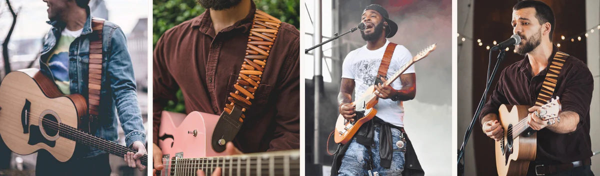 Naturally Beautiful Guitar Straps Engineered for Comfort