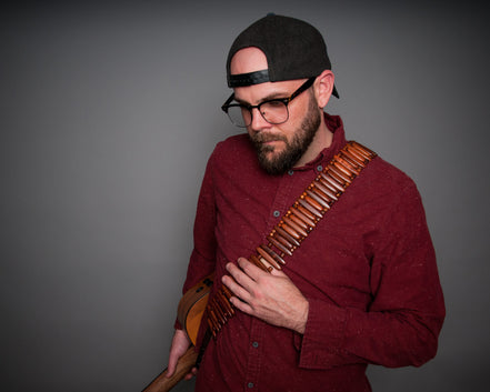 Mahogany Bullet Guitar Strap