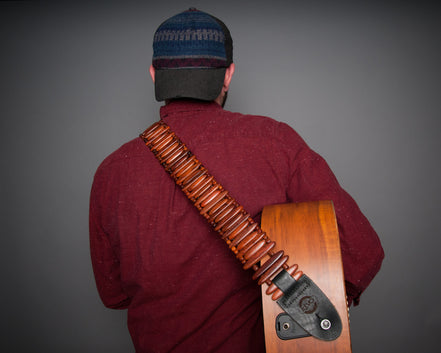 Mahogany Bullet Guitar Strap