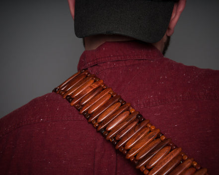 Mahogany Bullet Guitar Strap